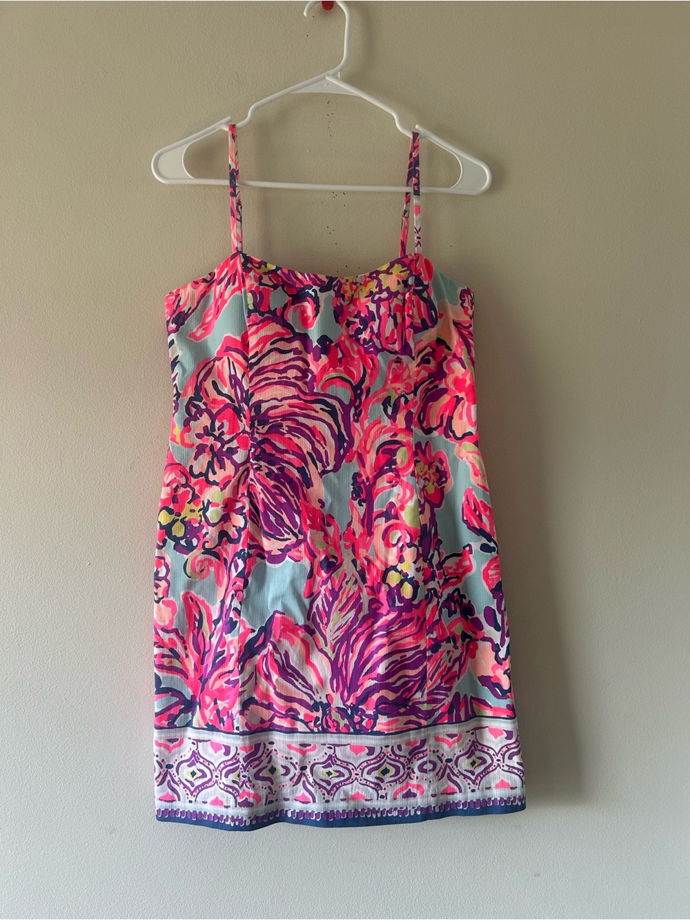 Lilly Pulitzer Bright Floral Sundress in Pink, Coral & Aqua